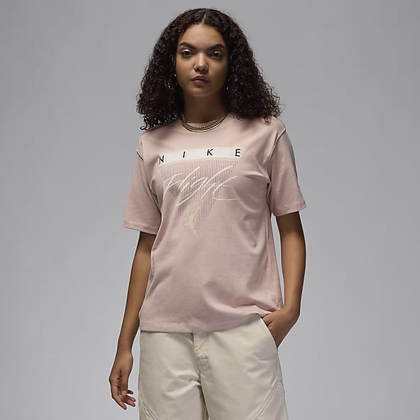 Womens pink jordan shirt 2025